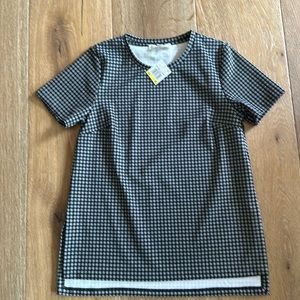 Michael Kors top, medium, black & white, polyester & elastine